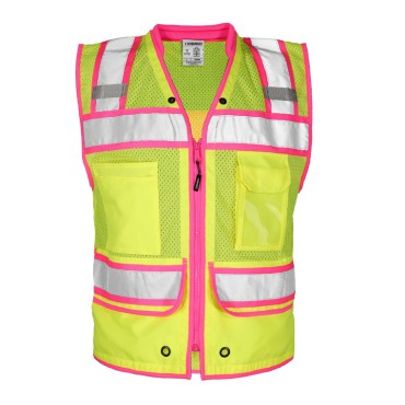 Kishigo S5042 Color Contrast High Performance Surveyors Vest [Lime]