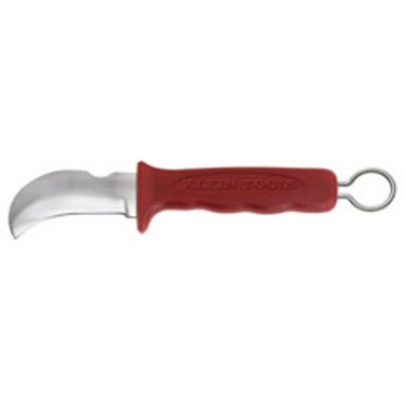Klein Cable/Lineman's Skinning Knife-Hook Blade, Notch and Ring