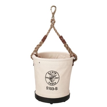 Klein 5103S Bucket #4 Canvas Molded Bottom