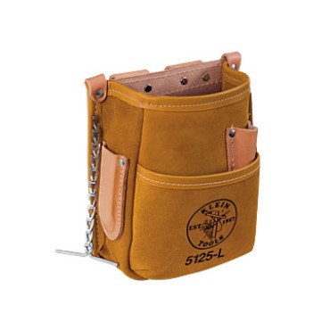 Klein 5125L 5-Pocket Tool Pouch - Leather