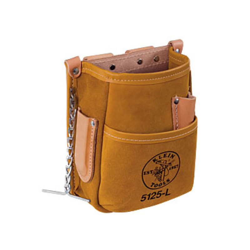 Klein 5125L 5-Pocket Tool Pouch - Leather