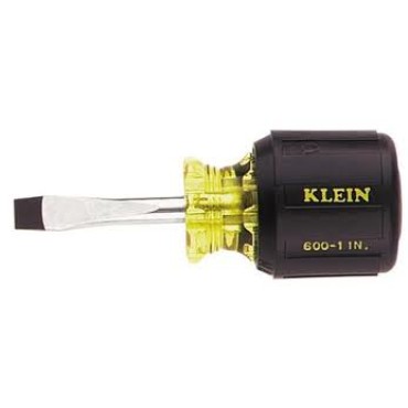 Klein 600-1 1/4" Keystone-Tip Screwdriver 1-1/2" Round-Shank
