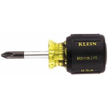 Klein 603-1 Number 2 Phillips-Tip Screwdriver 1-1/2" Round-Shank