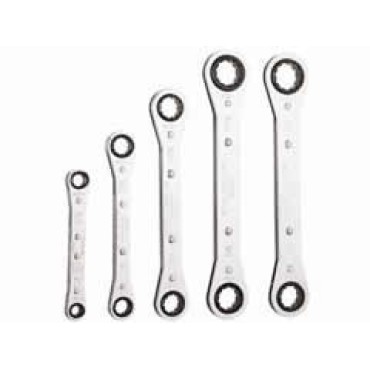 Klein 68221 5-Piece Ratcheting Box Wrench Set