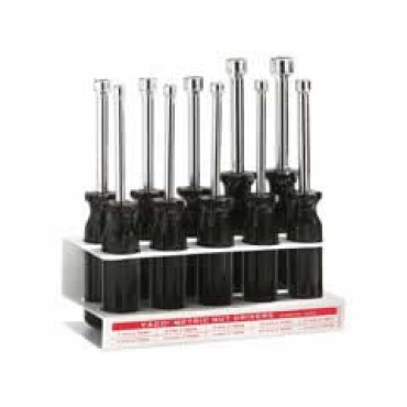Klein 70200 10-Piece Metric Nut-Driver Set with Stand - 3"-Shanks