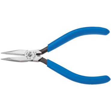  Klein D322412C Long-Nose Pliers Midget Slim-Nose Smooth Jaws