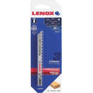 LENOX 1991382 3PK 10T JIG BLADE     