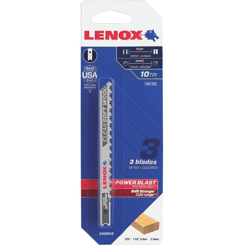 LENOX 1991382 3PK 10T JIG BLADE     
