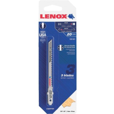 LENOX 1991401 3PK 20T JIG BLADE     