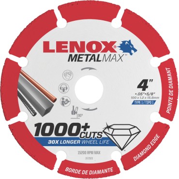 LENOX 1972920 4X5/8 CUTOFF WHEEL