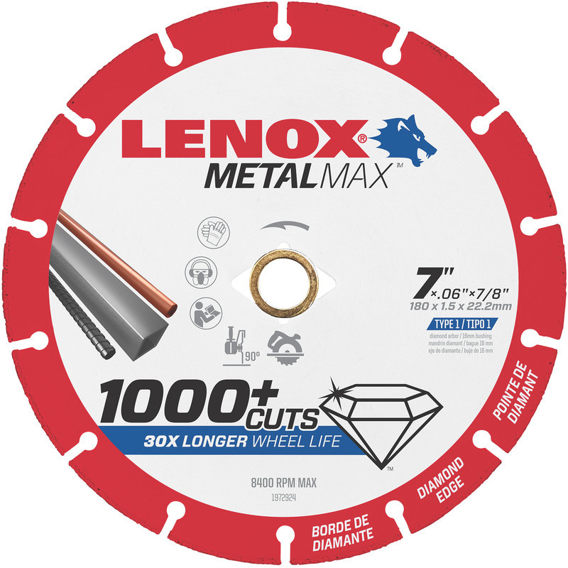 LENOX 1972924 7X7/8 CUTOFF WHEEL