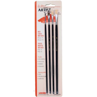 Linzer A444 4PC ARTIST BRUSH SET     