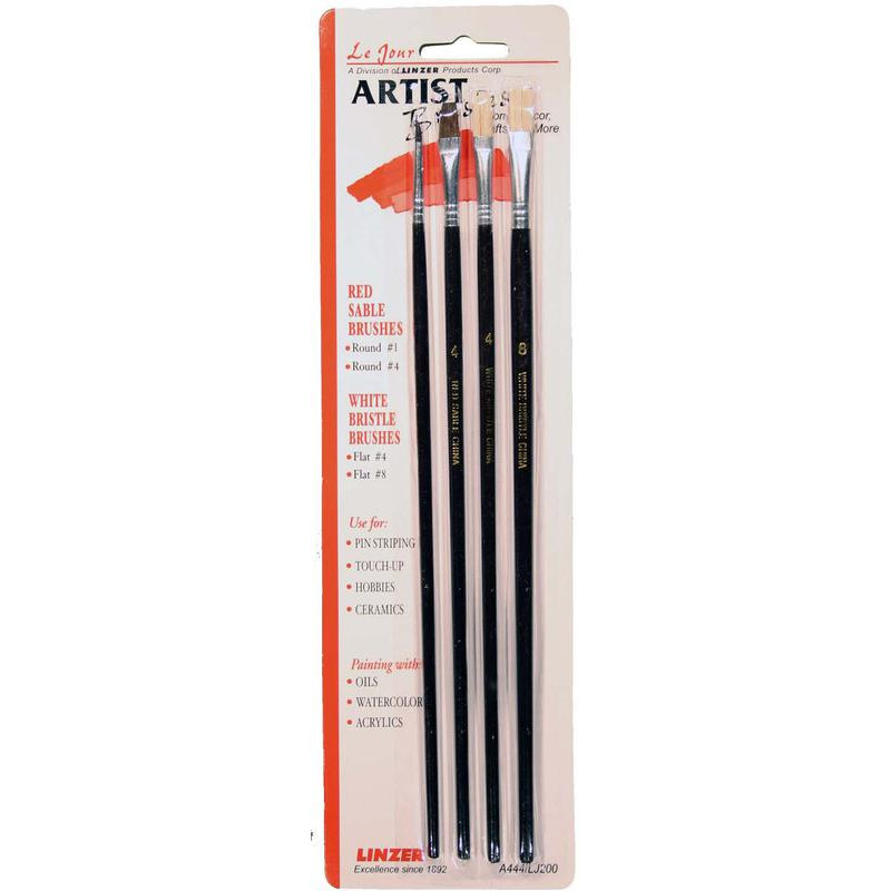Linzer A444 4PC ARTIST BRUSH SET     