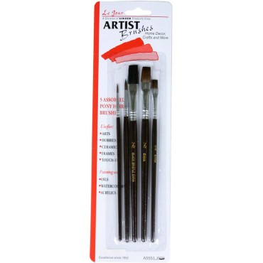 Linzer A555 5PC ARTIST BRUSH SET     