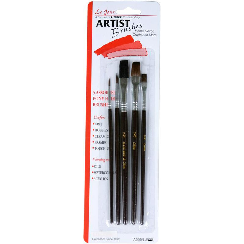 Linzer A555 5PC ARTIST BRUSH SET     