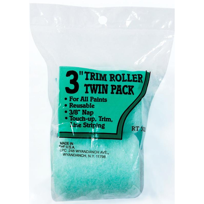 Linzer RT302 3x3/8 2PK ROLLER COVERS 