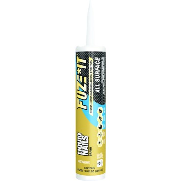 Liquid Nails LN2000 9 OZ FUZE-IT ALL SURFACE ADHESIVE