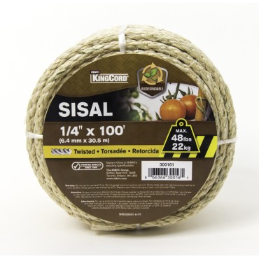 Mibro 300161 1/4x100 TW SISAL ROPE