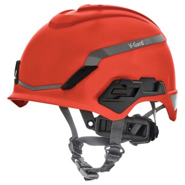MSA V-Gard H1 Safety Helmet Novent Red