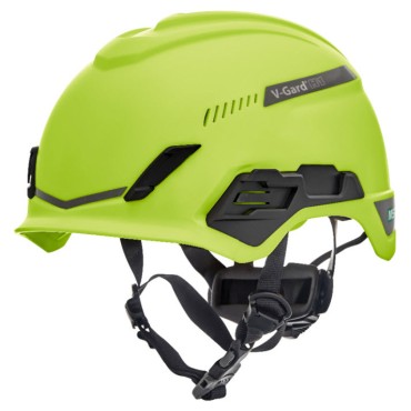 MSA V-Gard H1 Safety Helmet Trivent Yellow/Green
