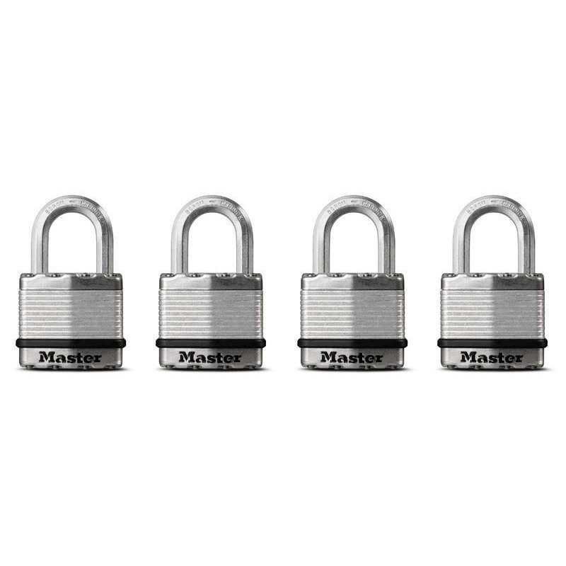 Master Lock M1XQCCSEN 4PK 1-3/4 PADLOCK