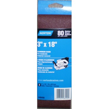 Norton Abrasives 02245 3X18 80 MULTISAND BELT