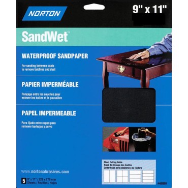 Norton Abrasives 48058 HAN PK 9X11 WET V FINE