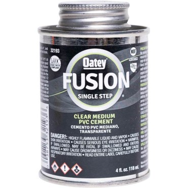 Oatey 321931 4OZ FUSION PVC CEMENT