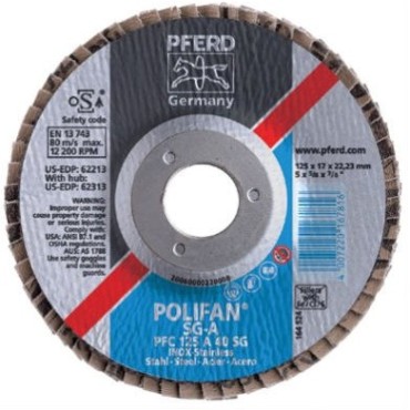 PFERD Type 27 POLIFAN® SG Flap Disk 60 Grit