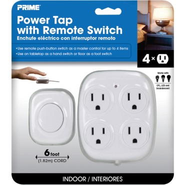 Prime Wire PBFSTAP 4 OUTLET TAP W/REMOTE