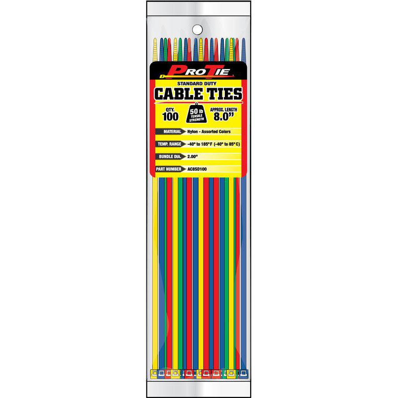 Pro Tie AC8SD100 8 100PK CABLE TIES  