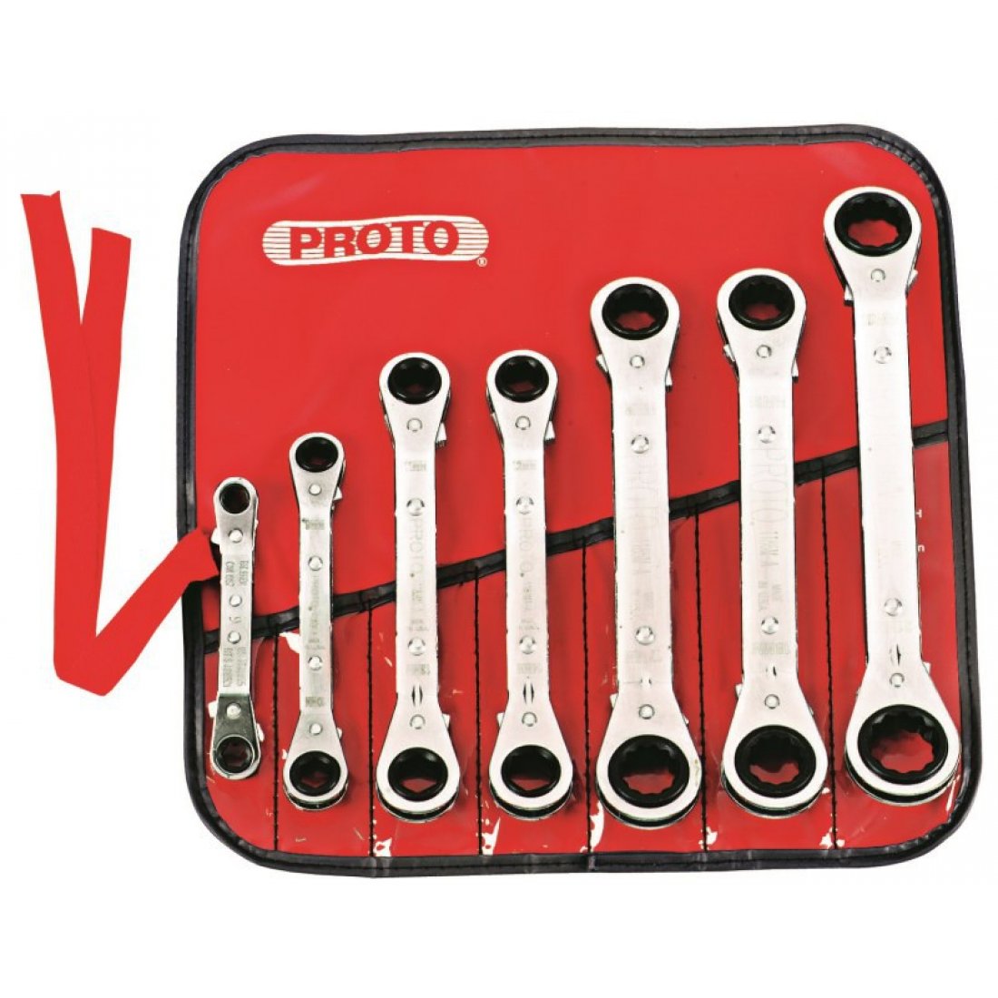 thumbnail image 2 of Lang Tools 11307 5-Piece Metric Offset Ratcheting Box Wrench Set - Made In USA 2 of 4