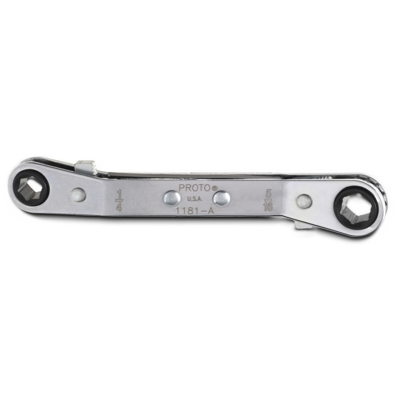Proto® Offset Double Box Reversible Ratcheting Wrench 1/4