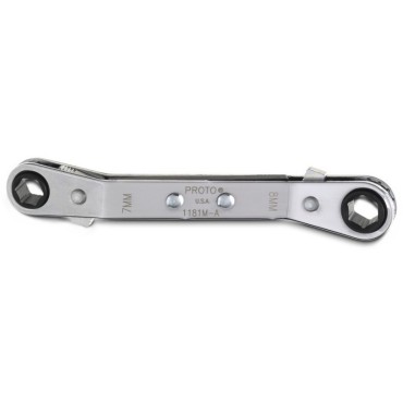 Proto® Offset Double Box Reversible Ratcheting Wrench 7 x 8 mm - 6 Point