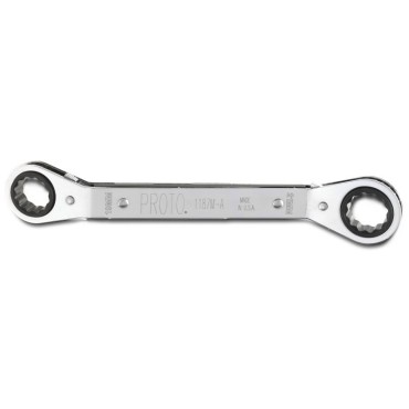 Proto® Offset Double Box Reversible Ratcheting Wrench 19 x 21 mm - 12 Point