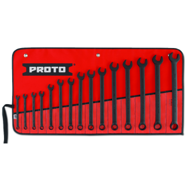 Proto® 15 Piece Black Oxide Metric Combination ASD Wrench Set - 12 Point