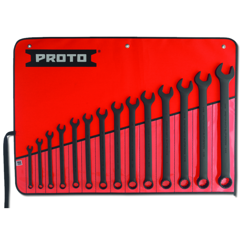 Proto® 14 Piece Black Oxide Combination ASD Wrench Set - 12 Point