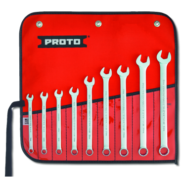 Proto® 9 Piece Satin Metric Combination ASD Wrench Set - 12 Point