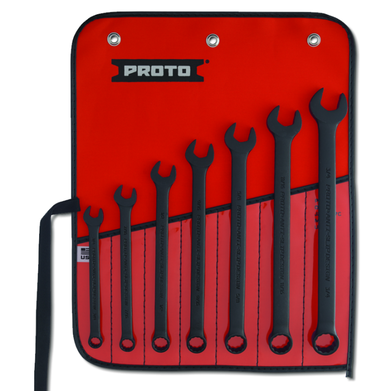 Proto® 7 Piece Black Oxide Combination ASD Wrench Set - 12 Point