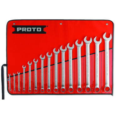 Proto® 15 Piece Satin Metric Combination ASD Wrench Set - 12 Point 7MM-32MM