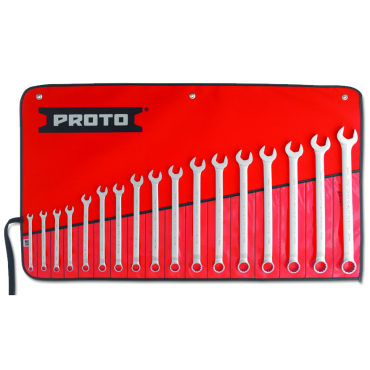 Proto® 17 Piece Full Polish Metric Combination Wrench Set - 12 Point