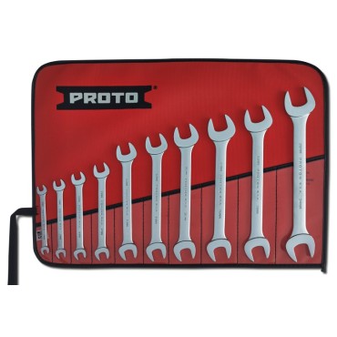 Proto® 10 Piece Satin Metric Open-End Wrench Set