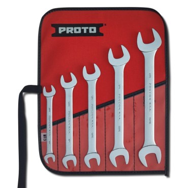 Proto® 5 Piece Satin Open-End Wrench Set