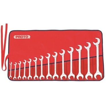 Proto® 14 Piece Full Polish Angle Open-End Wrench Set