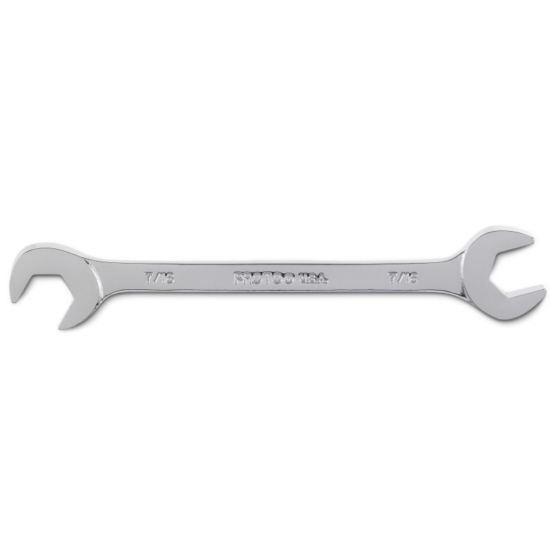 Proto® Full Polish Angle Open-End Wrench - 7/16