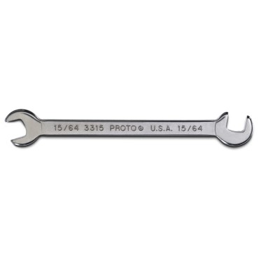 Proto® Short Satin Angle Open-End Wrench - 15/64