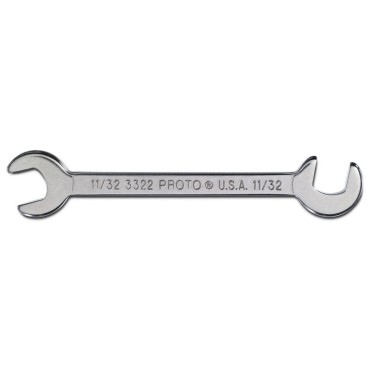 Proto® Short Satin Angle Open-End Wrench - 11/32
