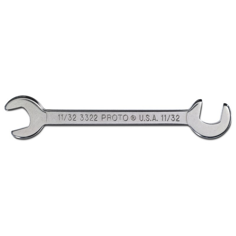 Proto® Short Satin Angle Open-End Wrench - 11/32