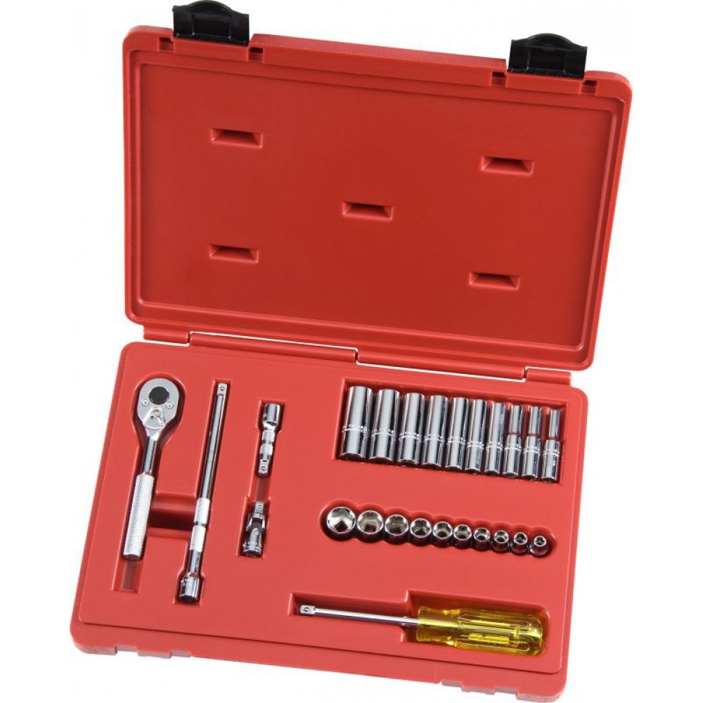Proto® 1/4" Drive 25 Piece Combination Socket Set 6 Point