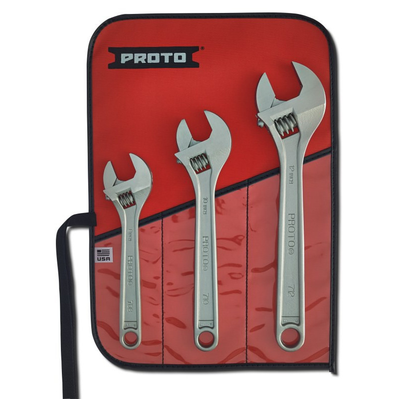 Proto® 3 Piece Adjustable Wrench Set